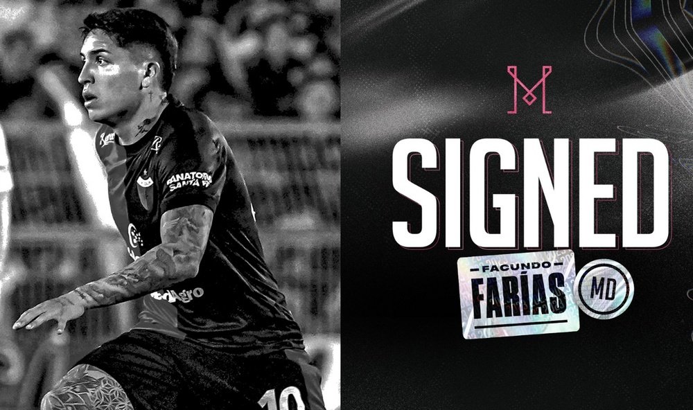 Facundo Farías ya es nuevo jugador del Inter Miami. InterMiamiCF