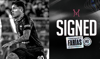 El Inter Miami anunció este sábado el fichaje de Facundo Farías procedente de Colón. El talento argentino aterriza en el proyecto de Leo Messi en la MLS con un contrato hasta 2026, aunque prorrogable para 2027 y 2028.