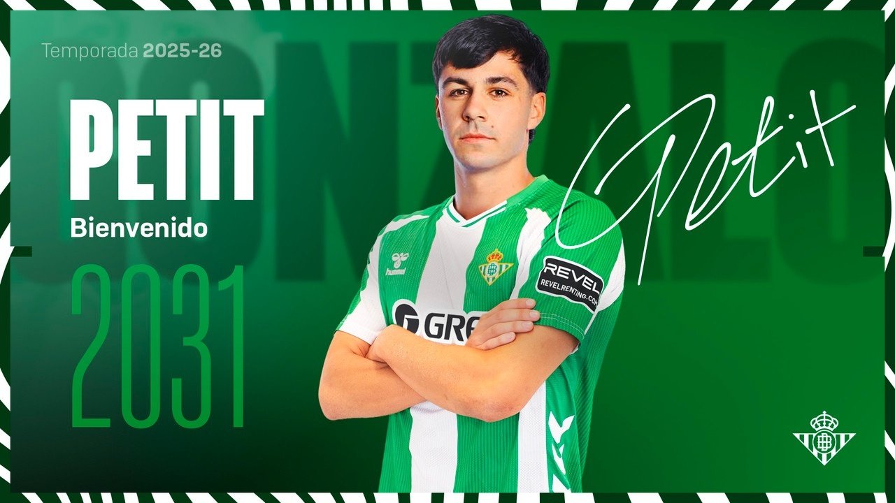 El Betis firma a Petit hasta 2030. RealBetis