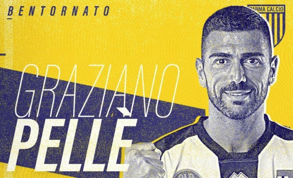 Pellè returns to Europe with Parma. Twitter/1913parmaCalcio