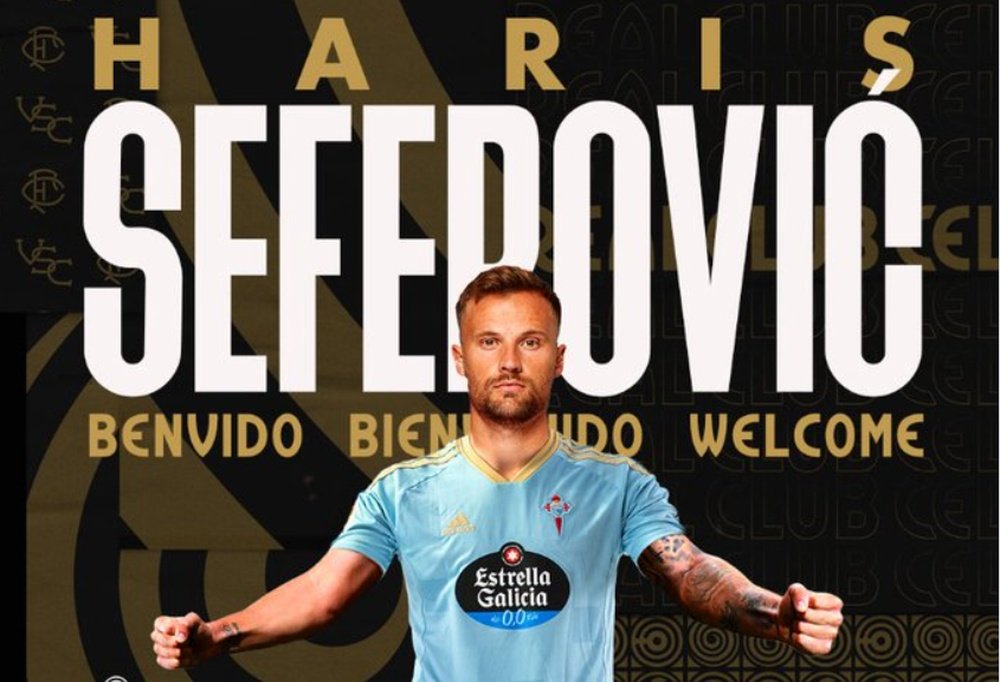 Seferovic llega cedido al Celta. Captura/RCCelta