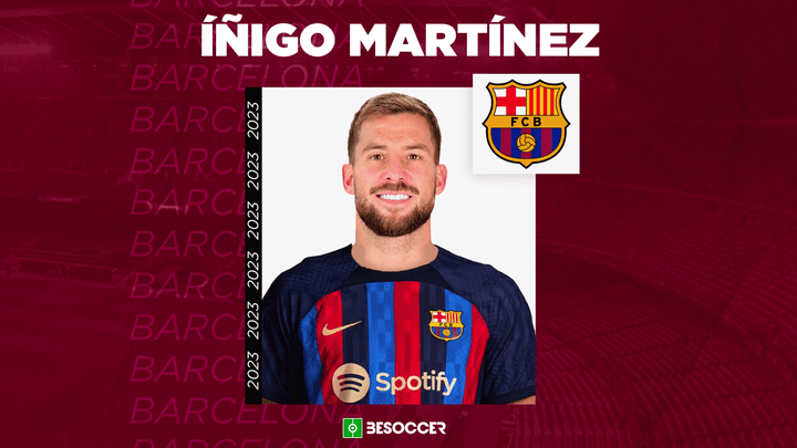 O Barcelona anuncia a contratação de Íñigo Martínez