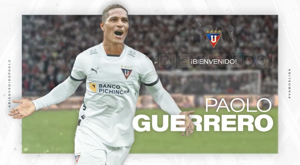 Liga de Quito ficha a Paolo Guerrero. LDUOficial