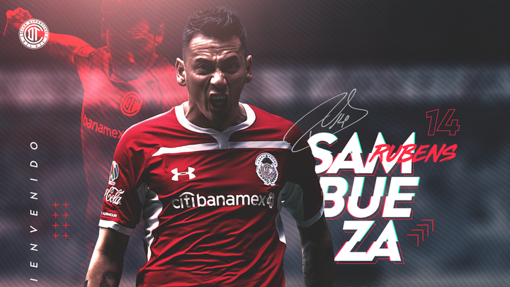 Rubens Sambueza vuelve a Toluca dos años después
