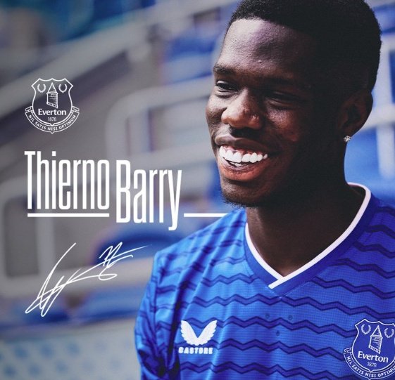 Thierno Barry, nuevo delantero del Everton. Everton