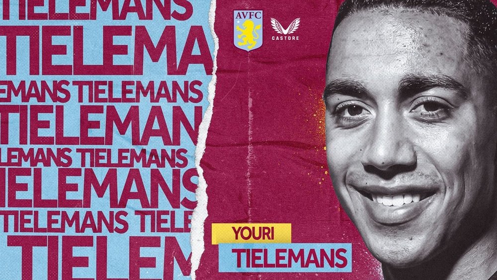 Tielemans é o novo jogador do Aston Villa. AVFC