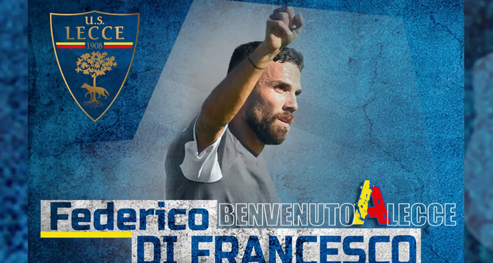 El Lecce firmó a Federico di Francesco. Lecce