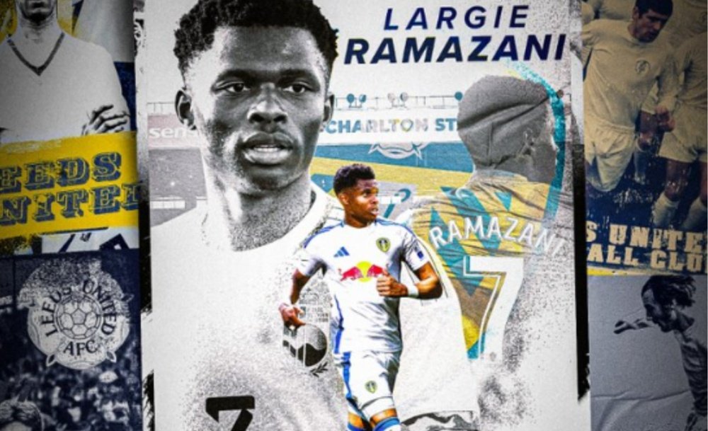 Largie Ramazani has committed himself to Leeds until 2028. LeedsUnited