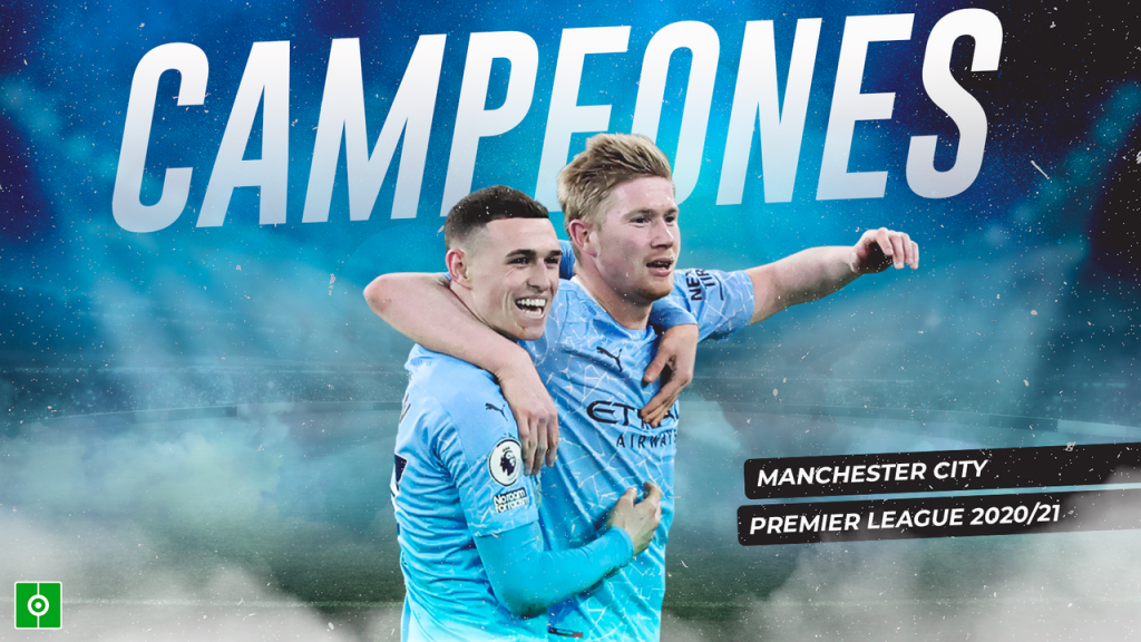 El Manchester City, campeón de la Premier 2020-21