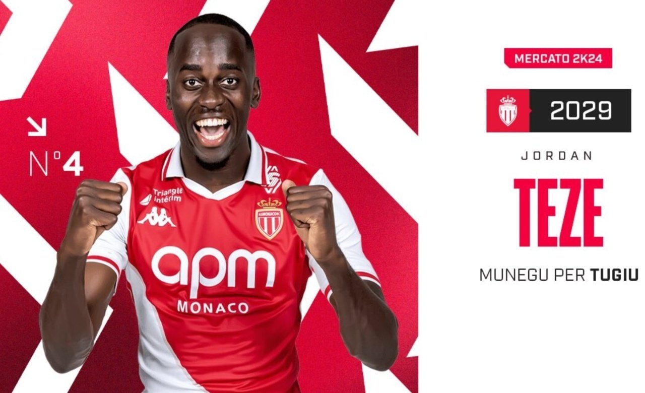 Jordan Teze has signed a five-year contract with Monaco. ASMonaco