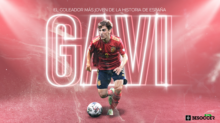 ¡Histórico Gavi! Ya es el goleador más joven de la Selección Española