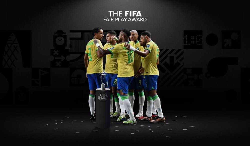 Brasil gana el premio al 'Fair Play'. FIFA