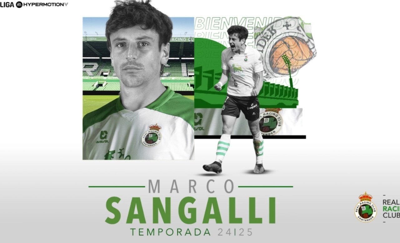 Marco Sangalli se queda en el Racing y jugará contra su hermano de nuevo