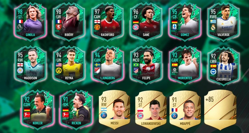 Creatividad del SBC 'Player pick 85+'. Team BeSoccer