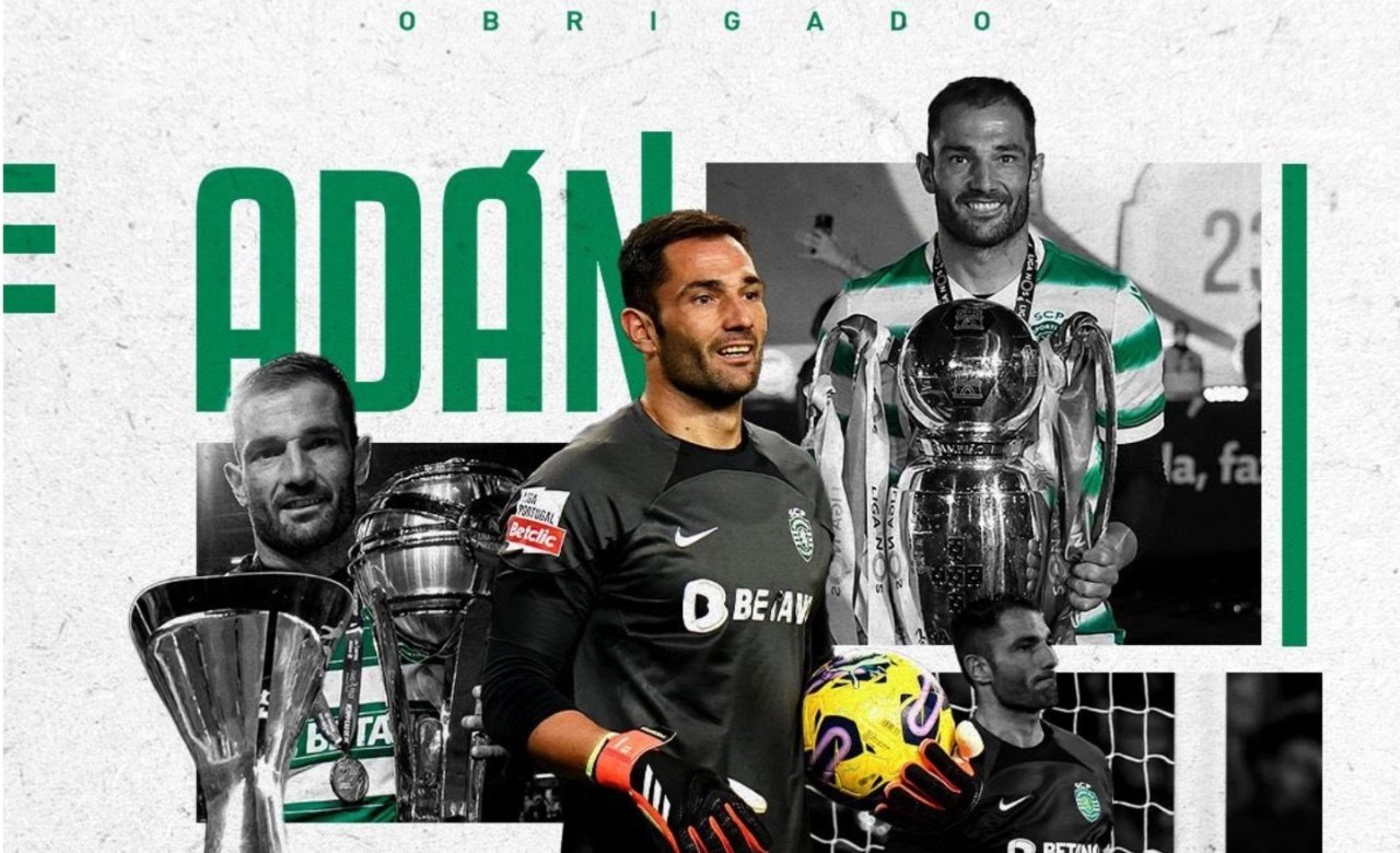 Sporting CP have said a public farewell to Antonio Adan, whose contract expires on 30 June. Had he taken the field a couple more times this season, he would have been automatically renewed but was not seen in action again due to an injury suffered in March. It is not known whether he will opt to retire or look for another destination.