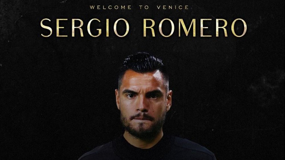 O Venezia anuncia a contratação de Sergio Romero por uma temporada. VeneziaFC
