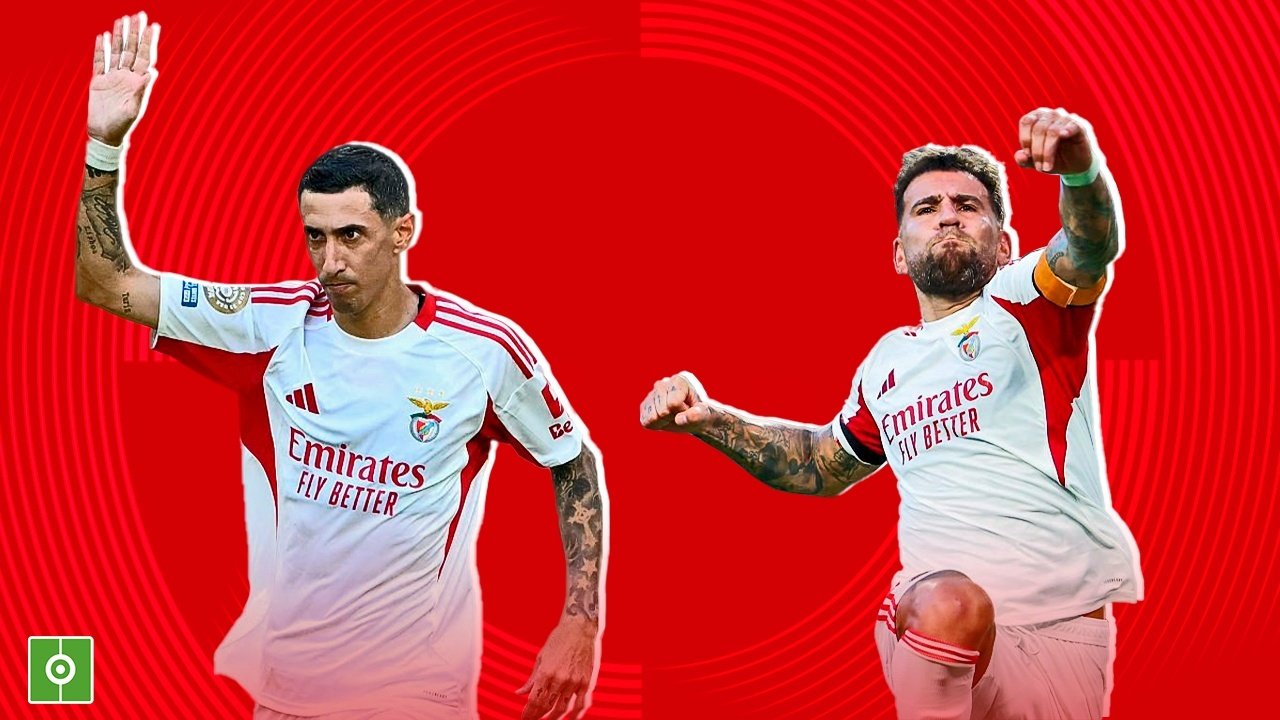 Di María y Otamendi, dos de los goles más veteranos del Mundial de Clubes. AFP