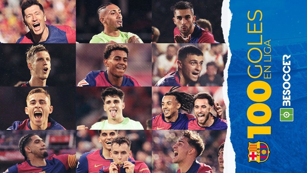 El Barcelona alcanza los 100 goles en Liga. BeSoccer