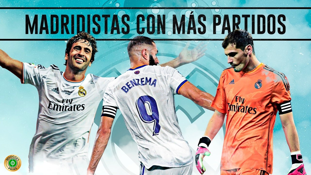 Los jugadores con más partidos en la historia del Real Madrid