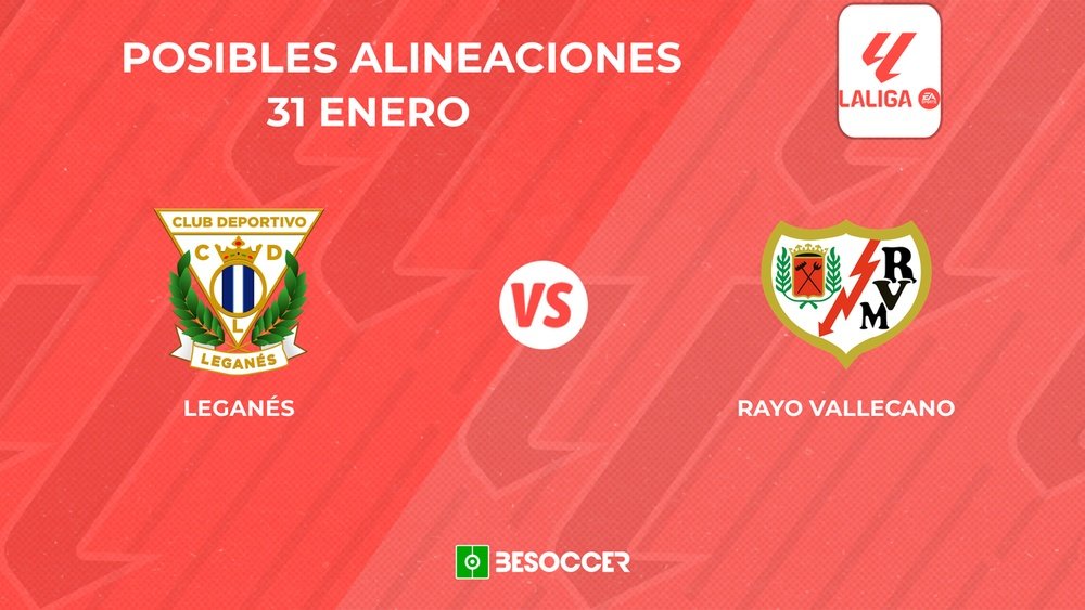 Posibles alineaciones del Leganés vs Rayo Vallecano. BeSoccer