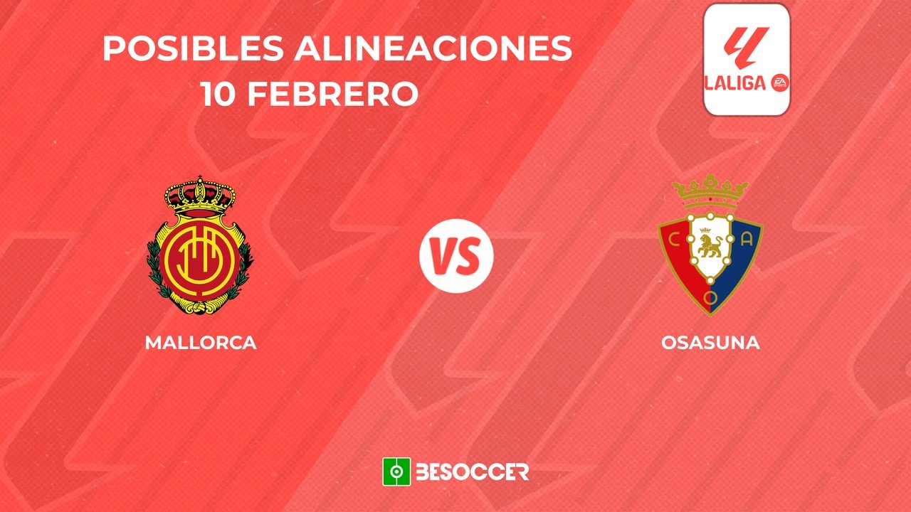 Posibles alineaciones del Mallorca vs Osasuna. BeSoccer