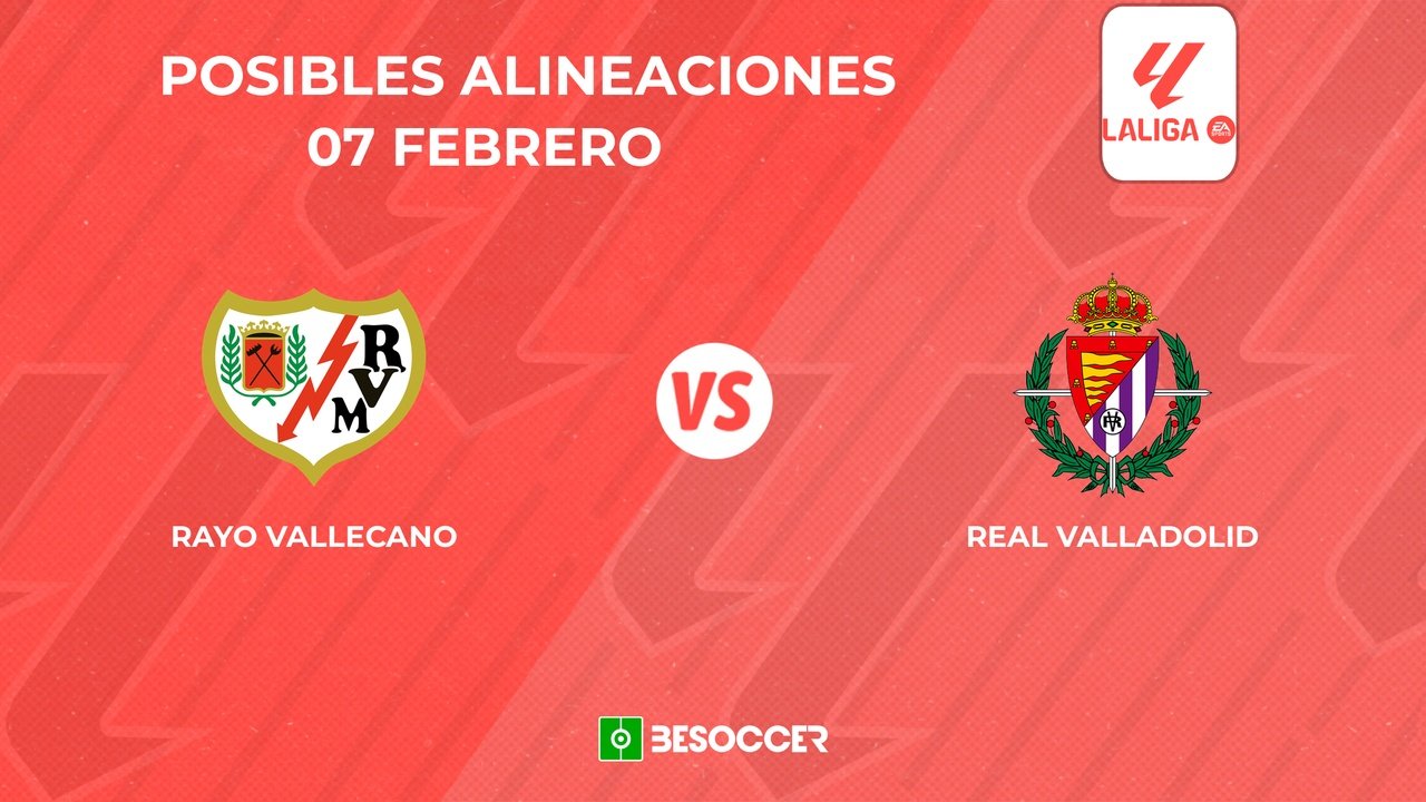 Posibles alineaciones del Rayo Vallecano vs Real Valladolid. BeSoccer