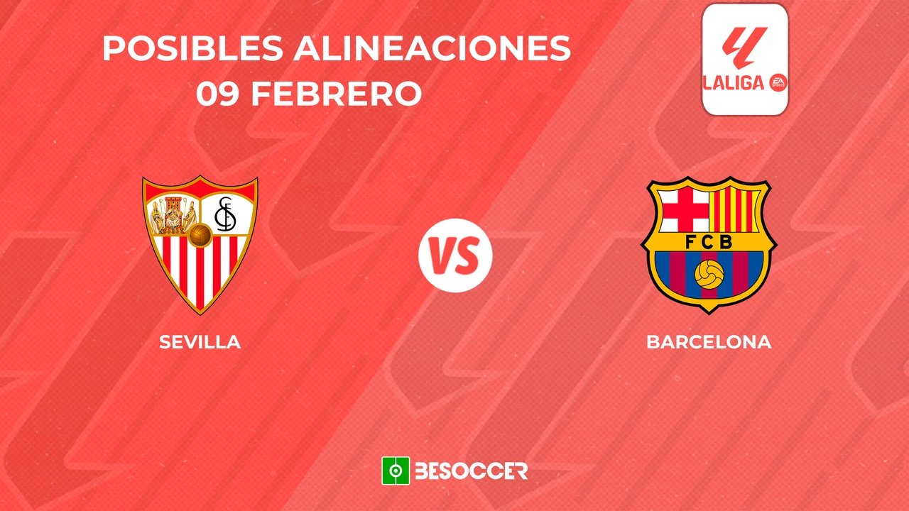 Posibles alineaciones del Sevilla vs Barcelona. BeSoccer