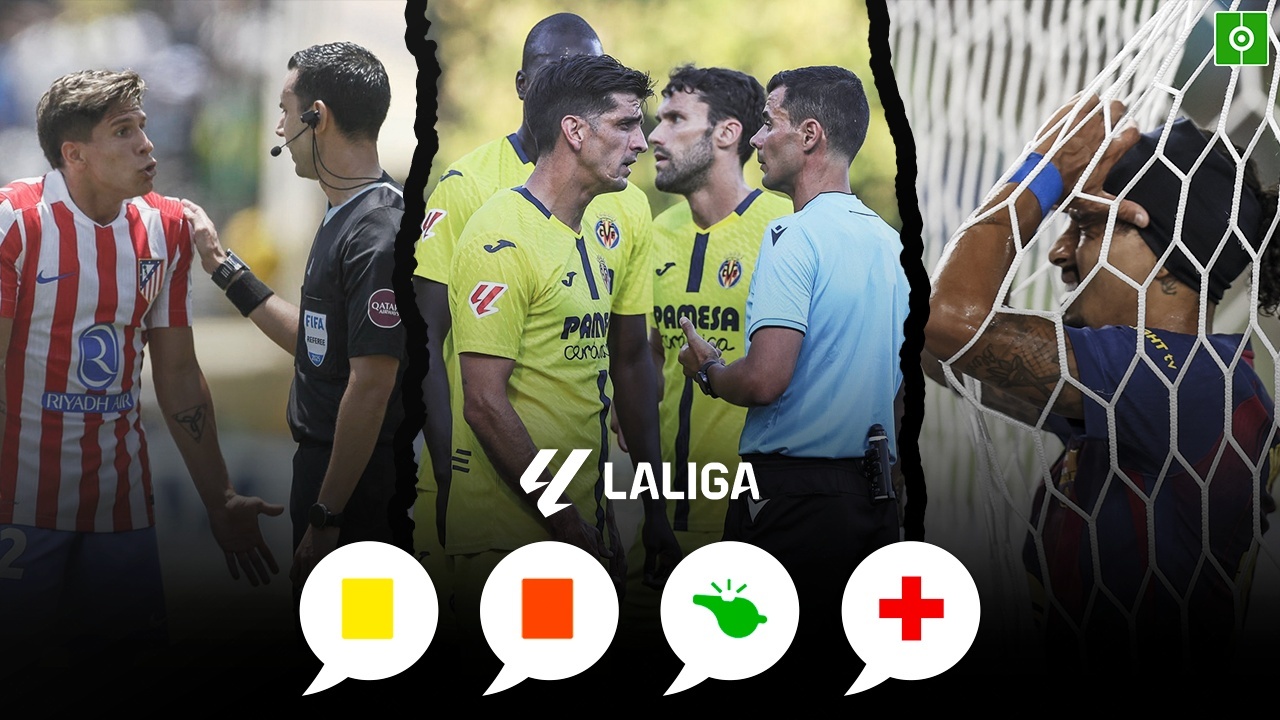 Lesionados, sancionados y apercibidos de la jornada 1: LaLiga 25/26