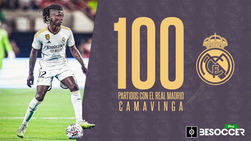 Camavinga llegó a 100 partidos con el Madrid. BeSoccer Pro