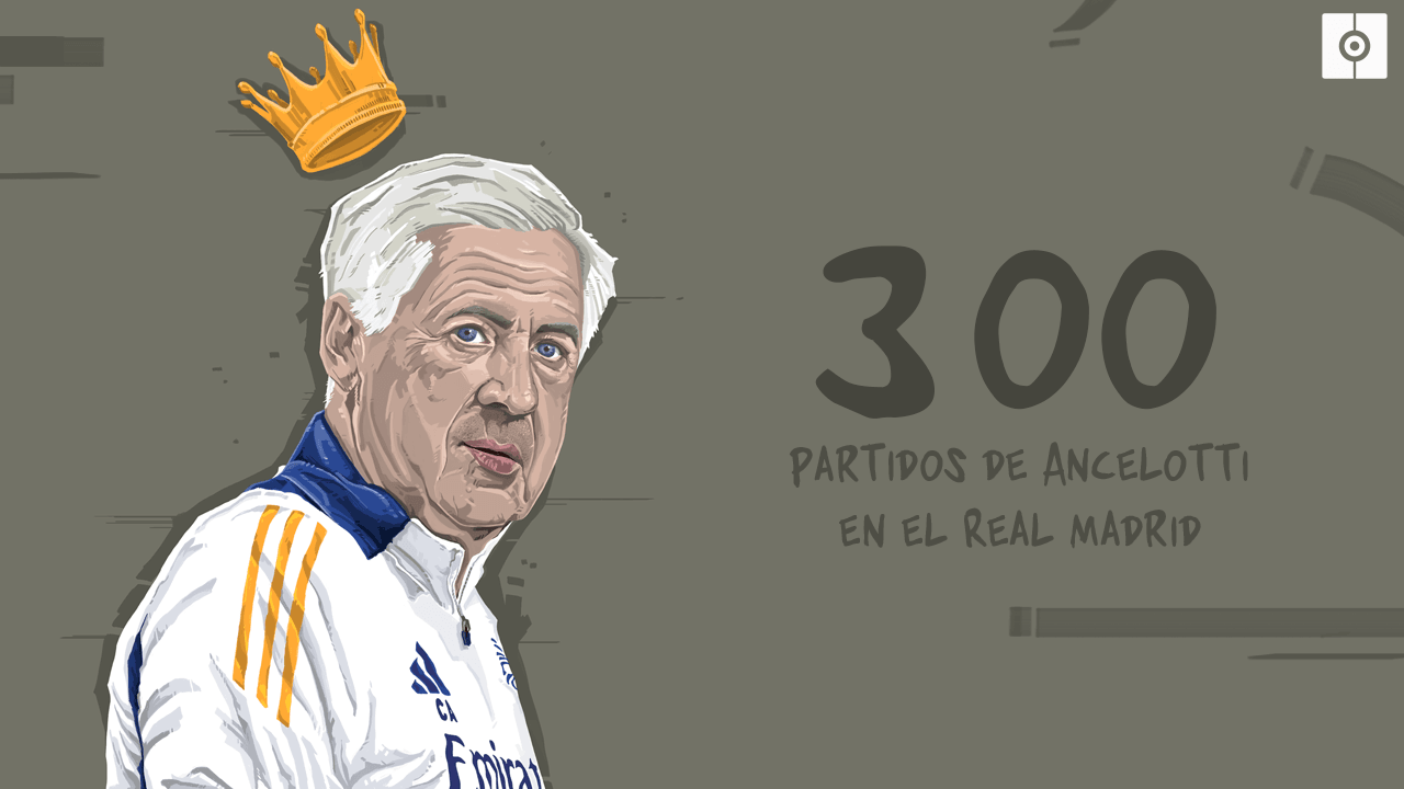 300 partidos de Ancelotti: el Madrid gana un título cada 21 con él