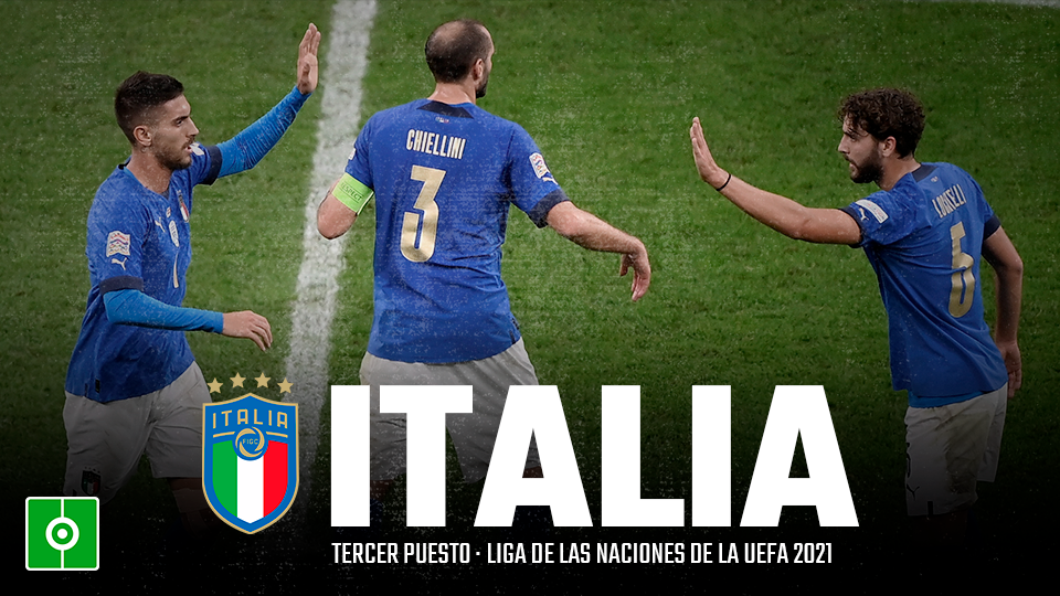 Italia, tercera en el Liga de las Naciones de la UEFA
