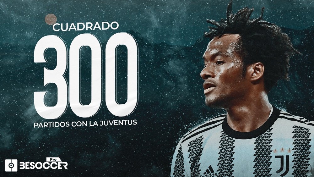 Cuadrado, segundo sudamericano en llegar a los 300 partidos con la Juventus. BeSoccer Pro