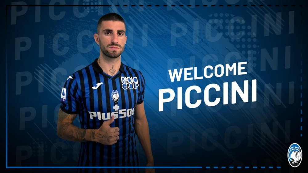 Piccini, nuevo jugador del Atalanta. Twitter/Atalanta_BC