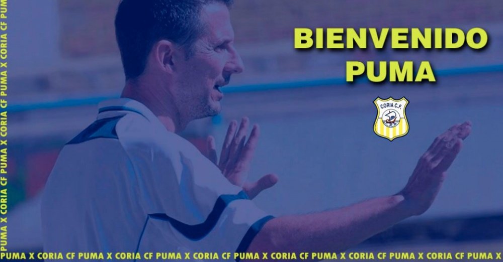 'Puma', nuevo entrenador del Coria. CoriaCF