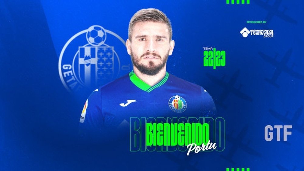 Portu llega cedido con opción de compra. GetafeFC