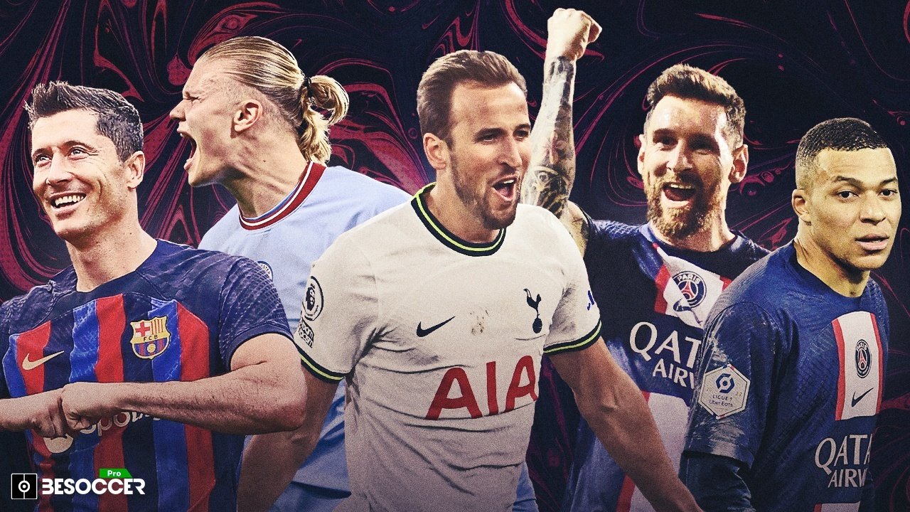 The top 10 goalscorers in Europe in 2022-23: Kane ahead of Mbappe