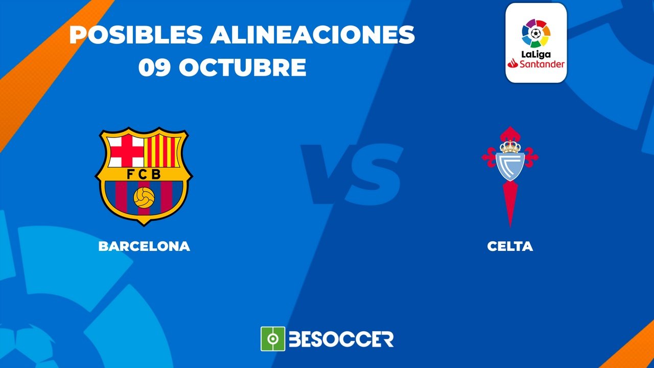 Posibles alineaciones del Barcelona vs Celta. BeSoccer