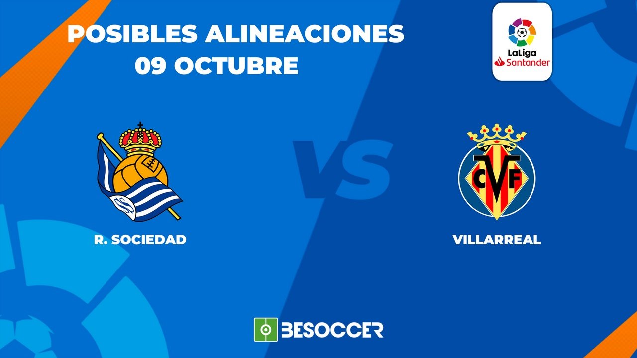 Alineaciones de real sociedad contra villarreal