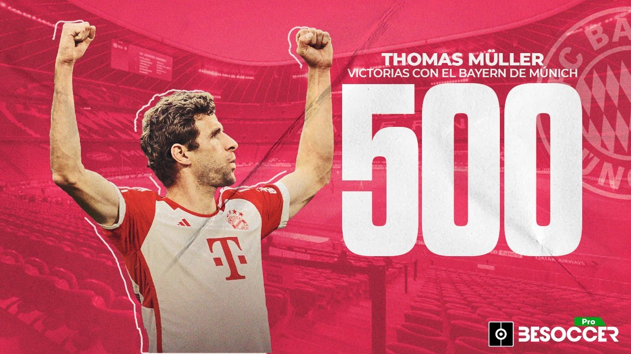 Müller alcanza las 500 victorias en el Bayern. BeSoccer Pro
