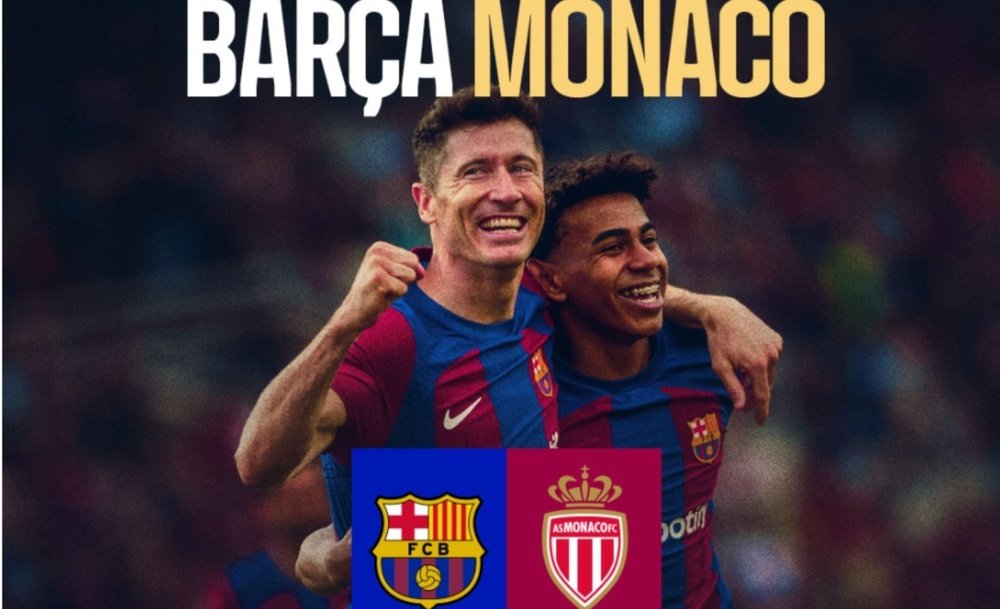 Barcelona will take on Monaco in August. Screenshot/FCBarcelona