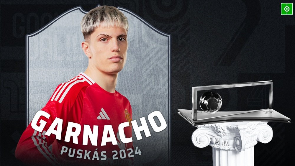 Garnacho wins the 2024 FIFA Puskas Award. BeSoccer