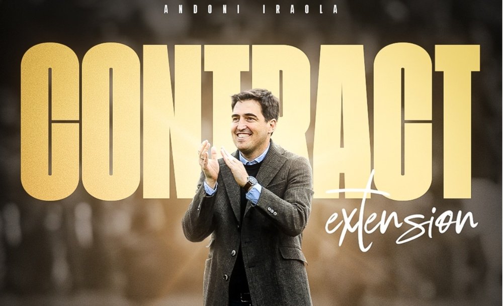 Bournemouth manager Andoni Iraola has signed a contract extension. Screenshot/AFCBournemouth