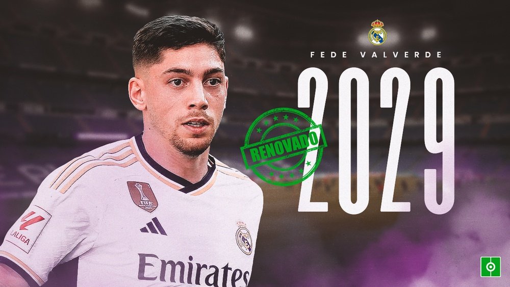 Fede Valverde renueva con el Real Madrid hasta 2029. BeSoccer