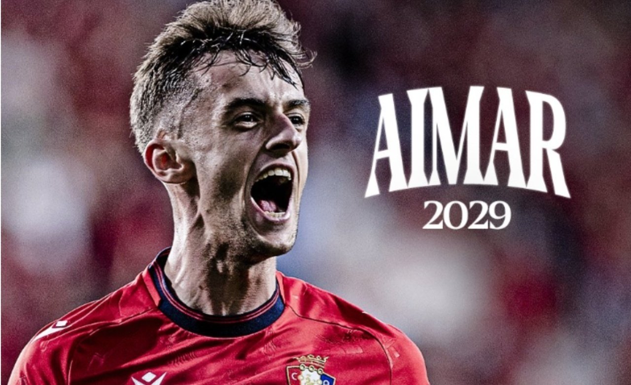 Osasuna confirma la renovación de Aimar con cláusula de 30 millones