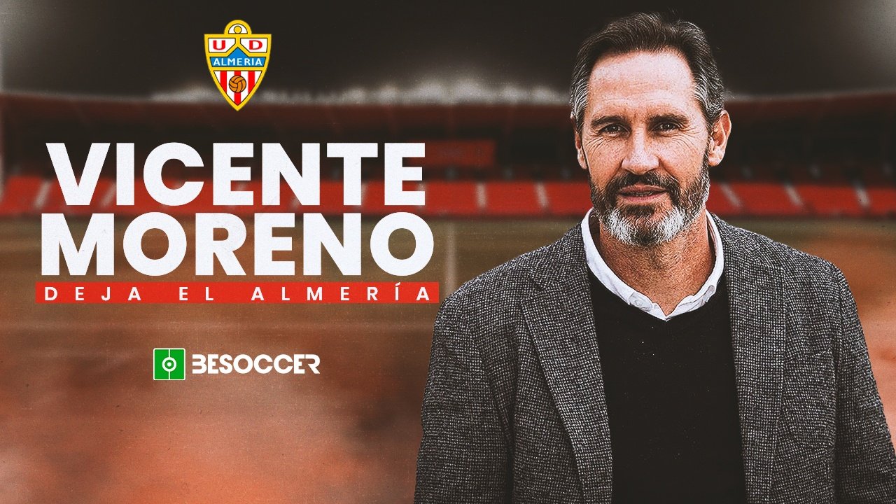 Vicente Moreno y el Almería separan sus caminos. BeSoccer