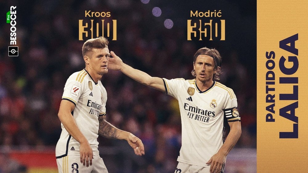 Kroos cumple 300 partidos en Liga y Modric, 350. BeSoccer Pro