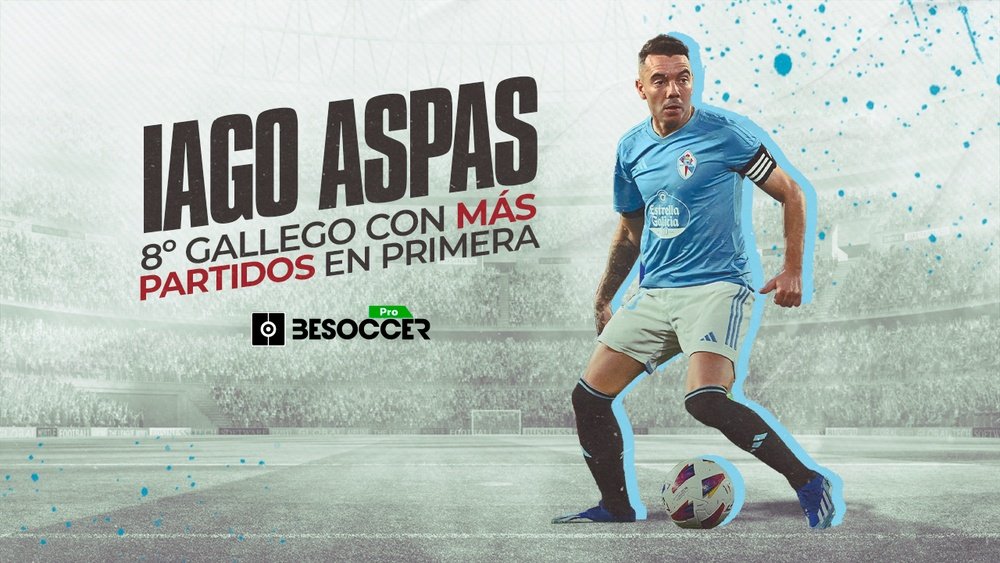 Iago Aspas escala puestos en la historia de Galicia en la Liga. BeSoccer Pro