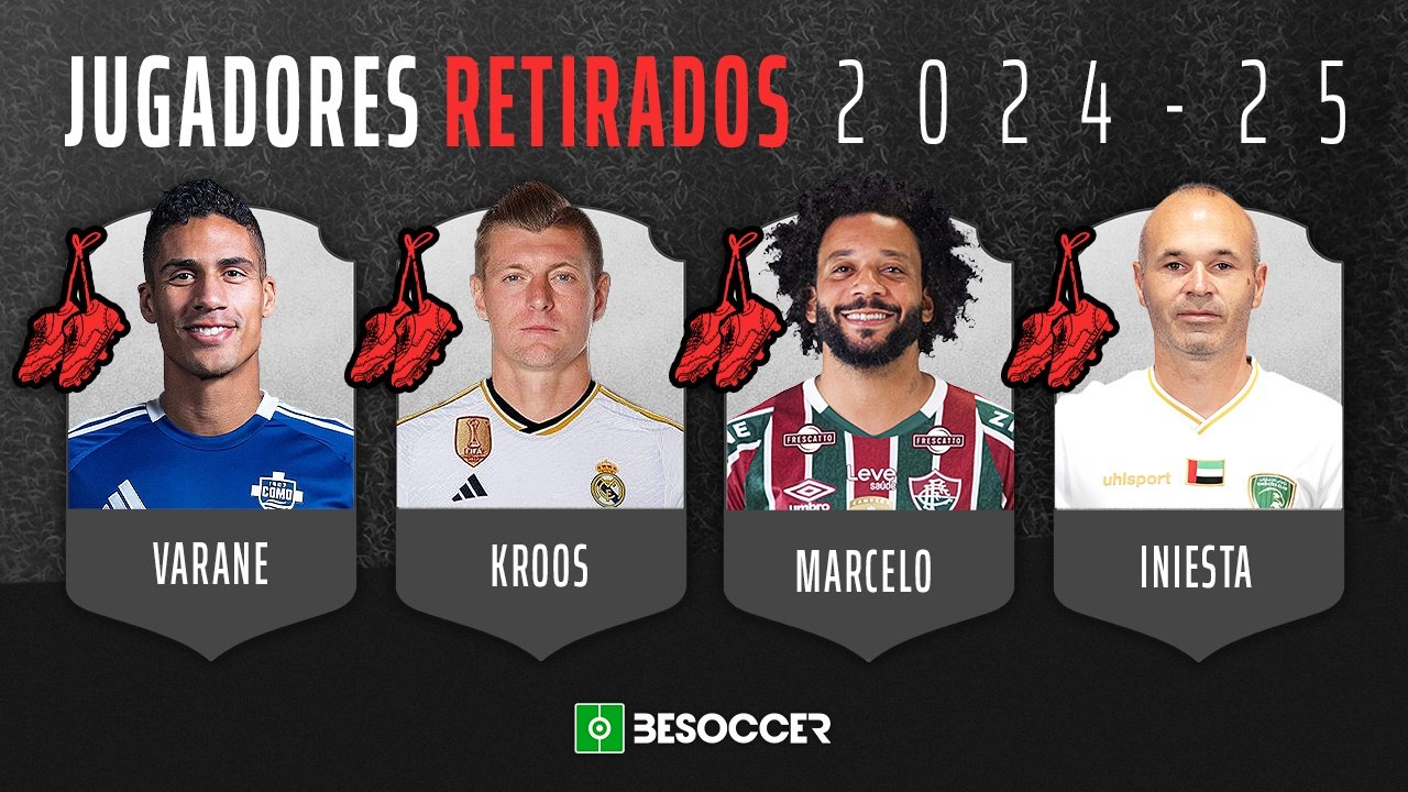 Estos son los jugadores más destacados que se han retirado entre 2024 y 2025. BeSoccer