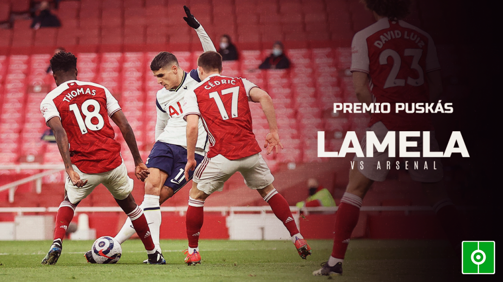 Lamela, Premio Puskás al mejor gol de 2021