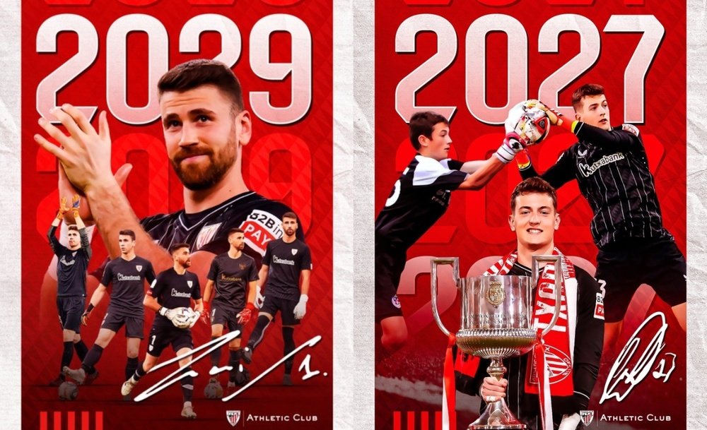 Agirrezabala will play for Athletic until 2027. Screenshot/AthleticClub
